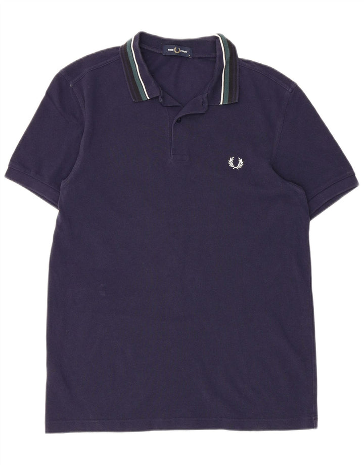 Polo Fred Perry Hombre Algodón Azul Marino Medio