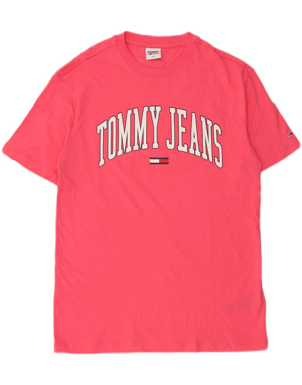Tommy Hilfiger Camiseta gráfica para hombre Top XS Algodón rosa
