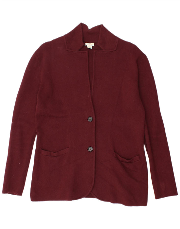 J. Crew Chaqueta tipo blazer de 2 botones para mujer UK 10 Small Borgoña Algodón