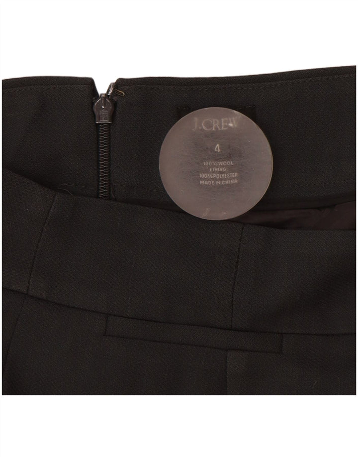 J. Crew Falda recta para mujer US 4 Small W28 Lana negra