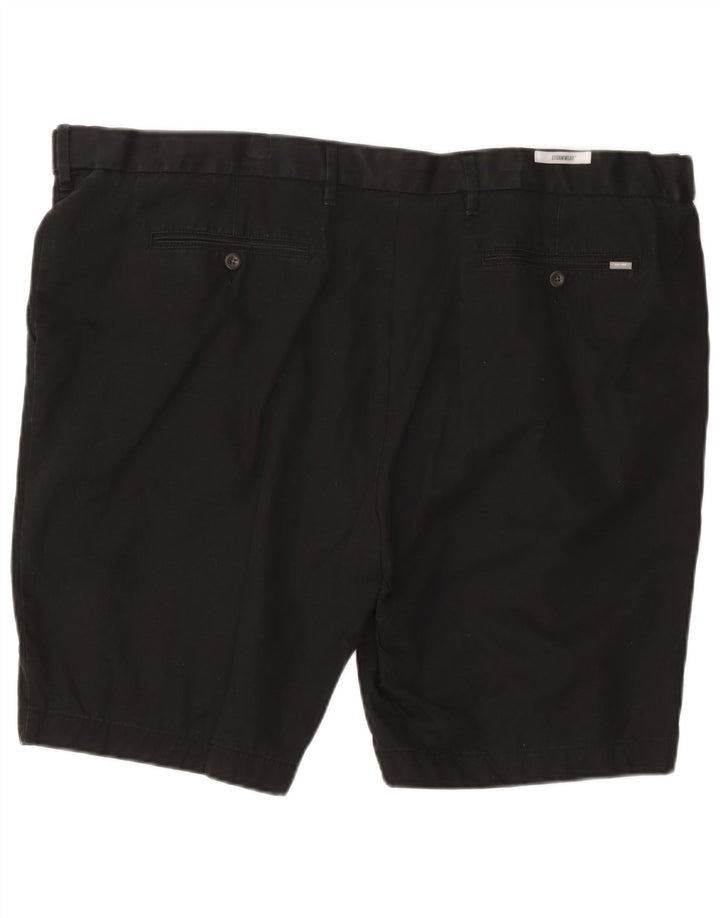 Marks & Spencer Pantalones cortos chinos de ajuste regular para hombre W48 4XL Algodón negro