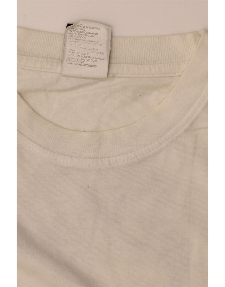 Timberland Camiseta gráfica para hombre Top Medium White Cotton