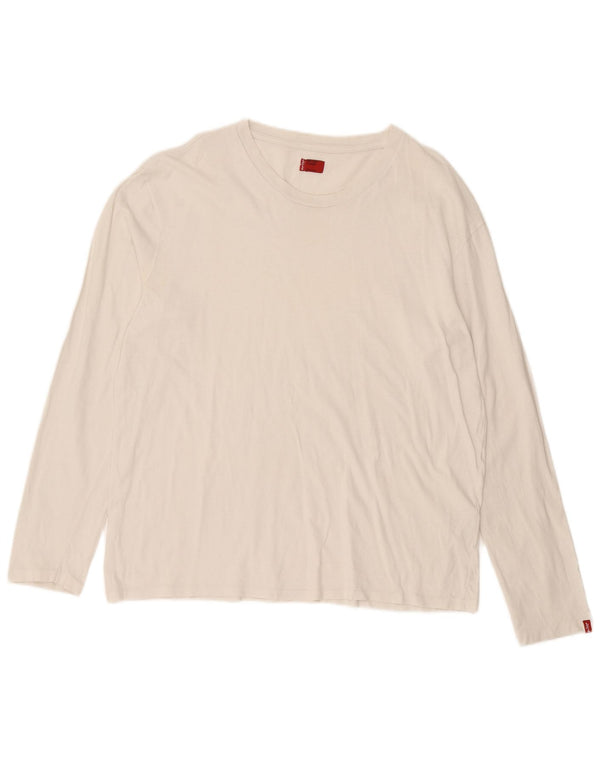 Levi's Hombre Top Manga Larga XL Algodón Blanco