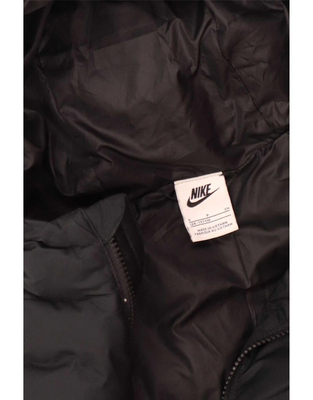Nike Chaqueta acolchada con capucha para niñas 8-9 años Pequeña Negro