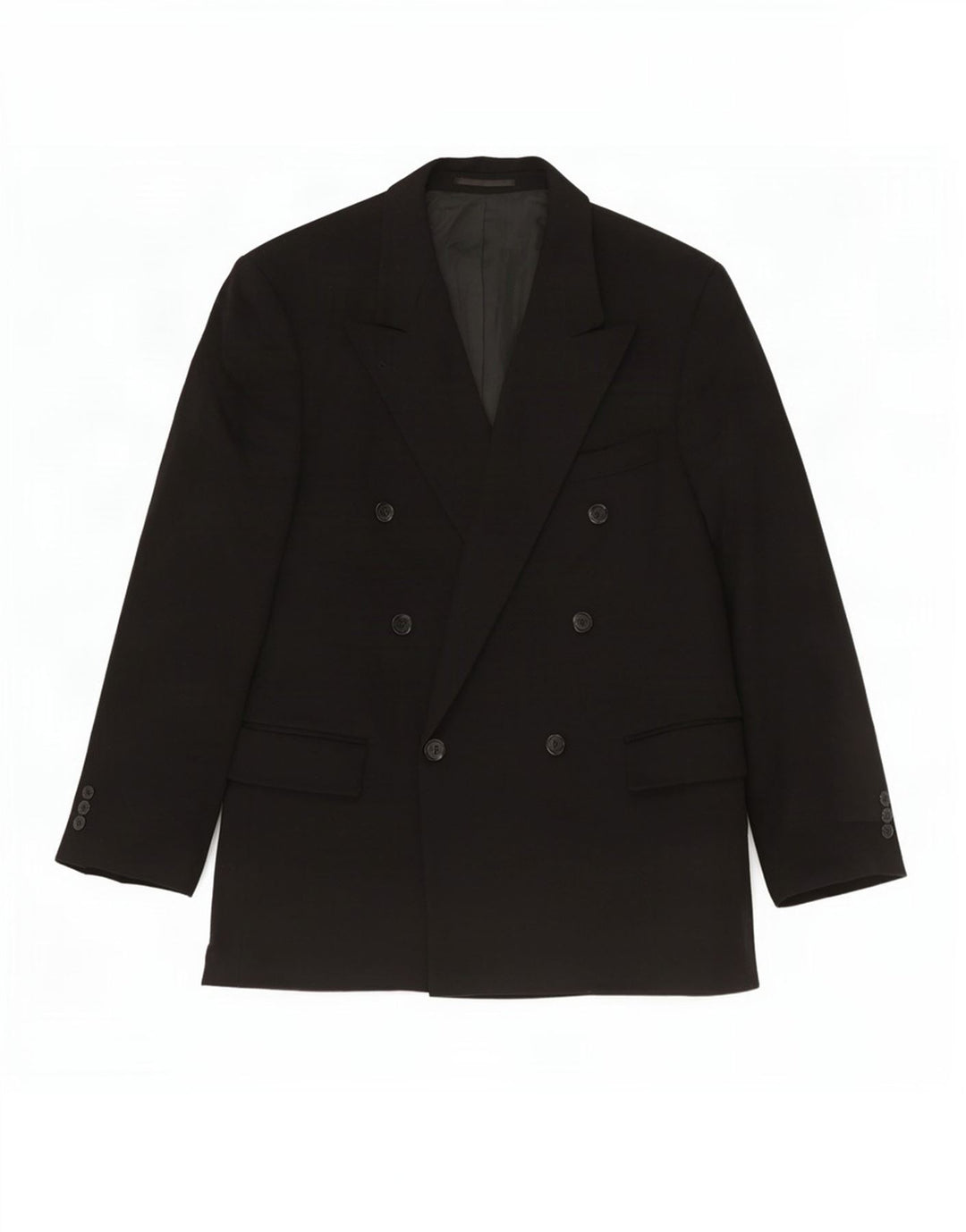 Ing Loro Piona & Co. Chaqueta tipo blazer con doble botonadura para hombre IT 54 2XL Negro