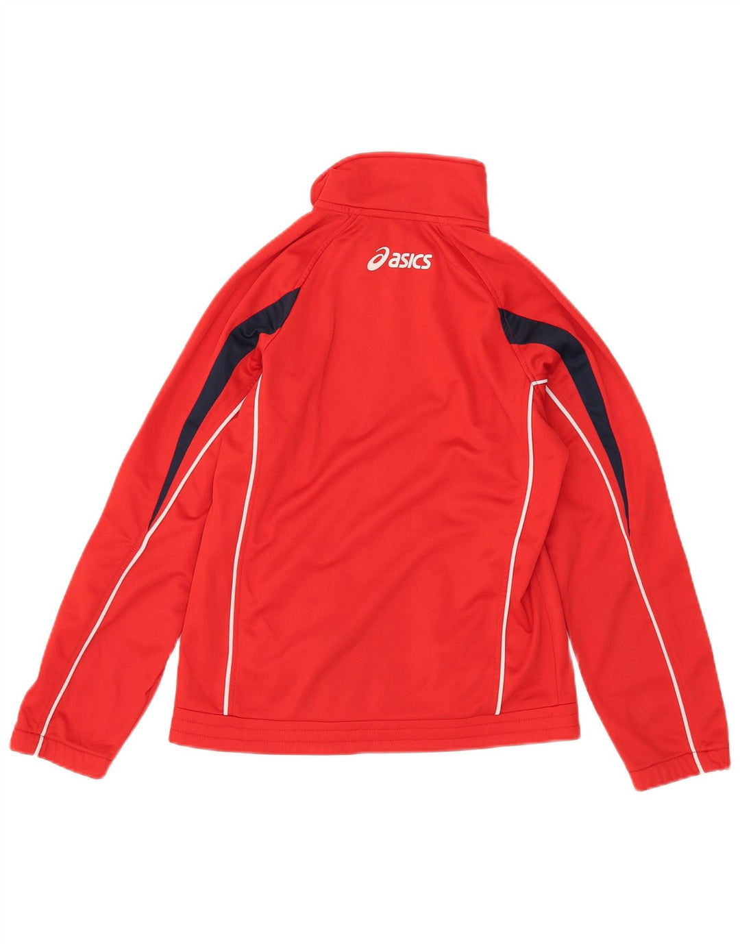 Asics - Chaqueta de chándal para mujer, talla 8, color rojo pequeño