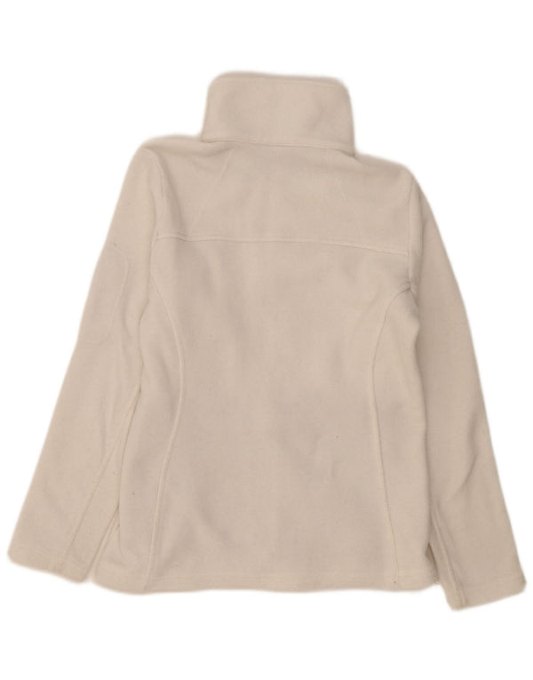 Columbia Chaqueta polar para mujer UK 10 Small Poliéster blanco