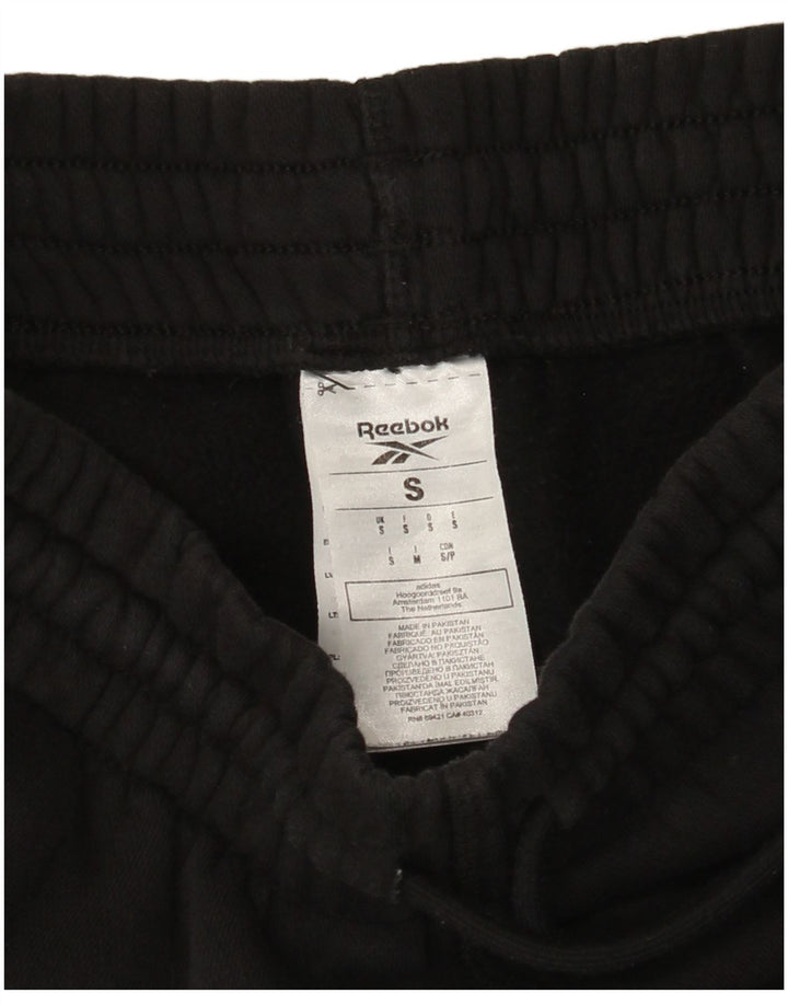 Reebok - Pantalones cortos deportivos para hombre, talla pequeña, algodón negro