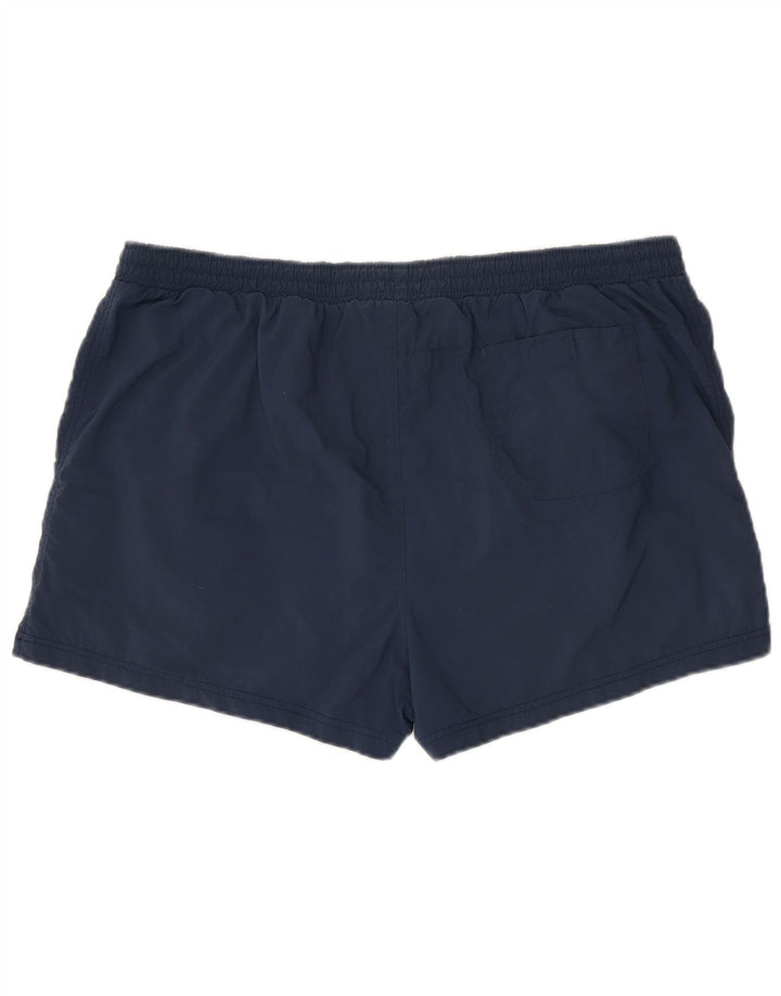 Reebok - Pantalones cortos deportivos para hombre, talla grande, nailon azul marino