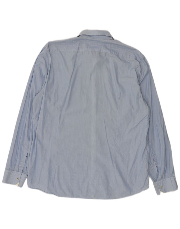 Camisa Hugo Boss Hombre Regular Fit XL Algodón Rayas Azules