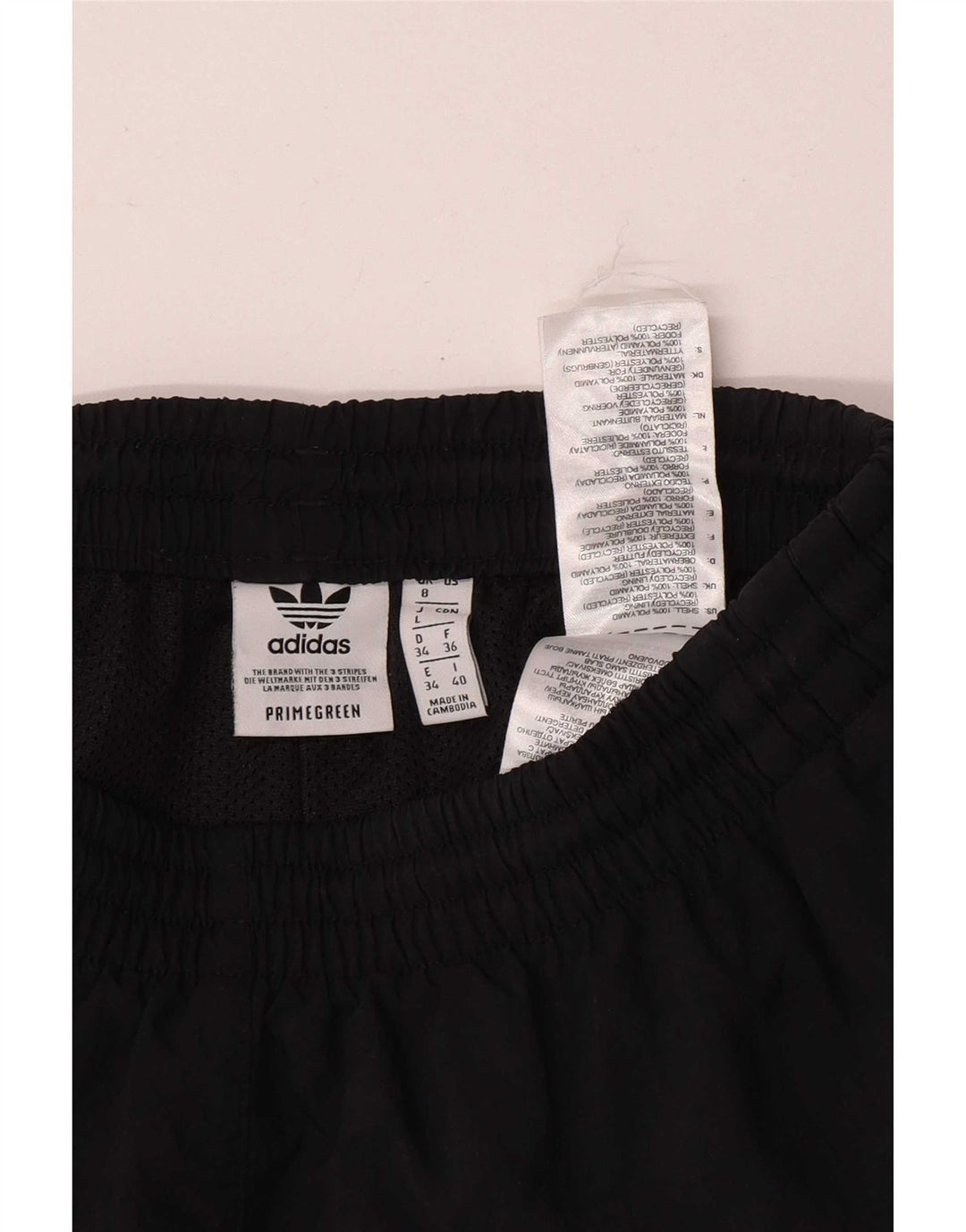 Adidas Pantalones cortos deportivos para mujer UK 8 Small Poliéster negro