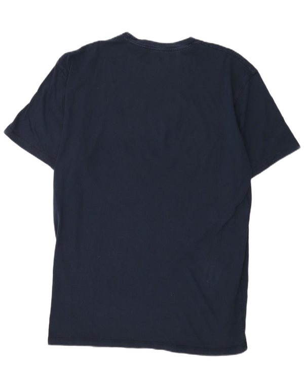 Hard Rock Cafe Hombres London Graphic Camiseta Top XL Azul Marino Algodón