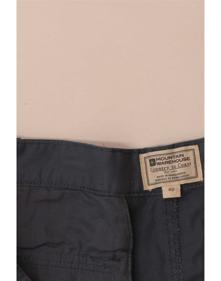 Pantalones cortos tipo cargo para hombre Mountain Warehouse W40 XL Algodón azul