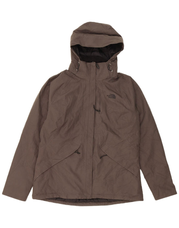 The North Face Chaqueta cortavientos con capucha para mujer UK 46 Poliéster gris grande