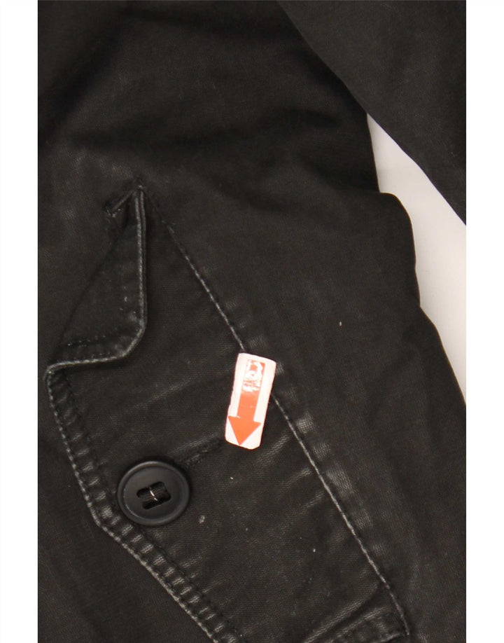 Chaqueta utilitaria para hombre M&Co UK 40 Grande Algodón negro