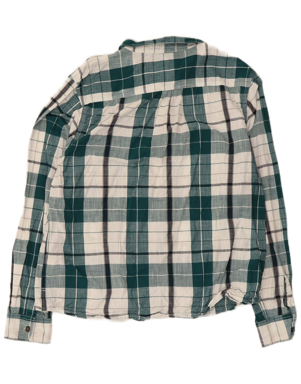 Weird Fish Camisa Hombre XL Algodón Cuadros Verdes