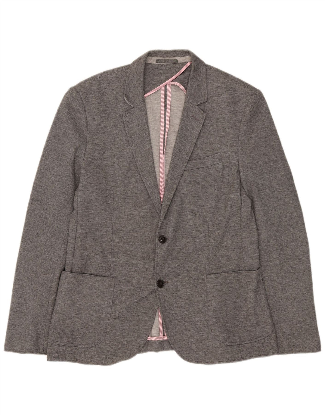 Zara Chaqueta Blazer De 2 Botones Para Hombre EU 54 XL Poliéster Gris