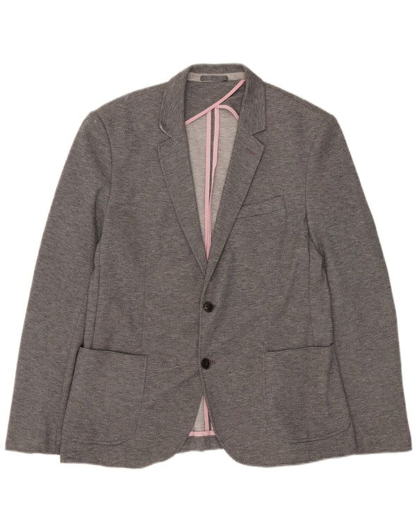 Zara Chaqueta Blazer De 2 Botones Para Hombre EU 54 XL Poliéster Gris