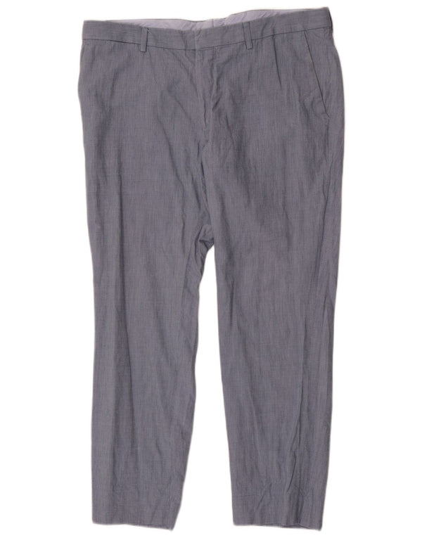 Pantalón de traje ajustado Lacoste para hombre W36 L28 Algodón azul