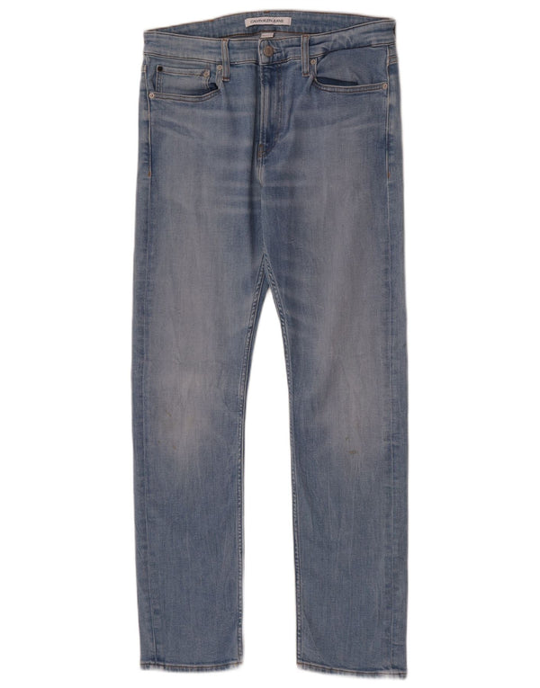 Calvin Klein Jeans ajustados para hombre W32 L32 Algodón azul