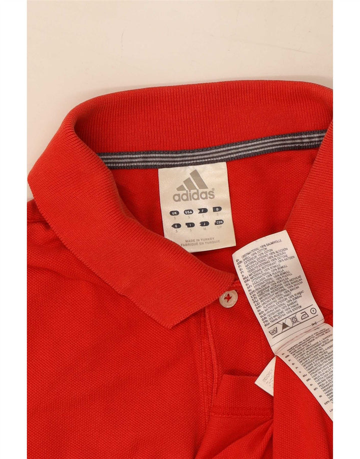 Polo Adidas Hombre Pequeño Algodón Rojo