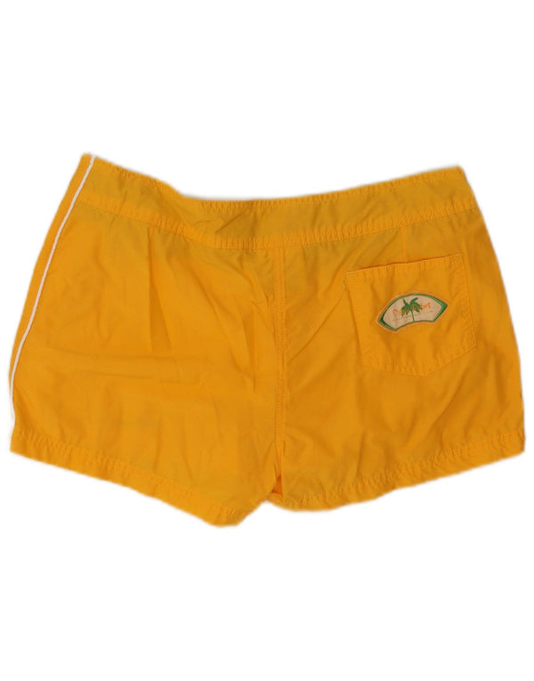 Champion Pantalones cortos deportivos para mujer UK 46 Grande Algodón amarillo
