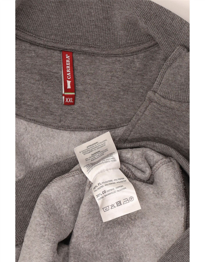 Carrera Chaqueta de chándal para hombre 2XL Poliéster gris