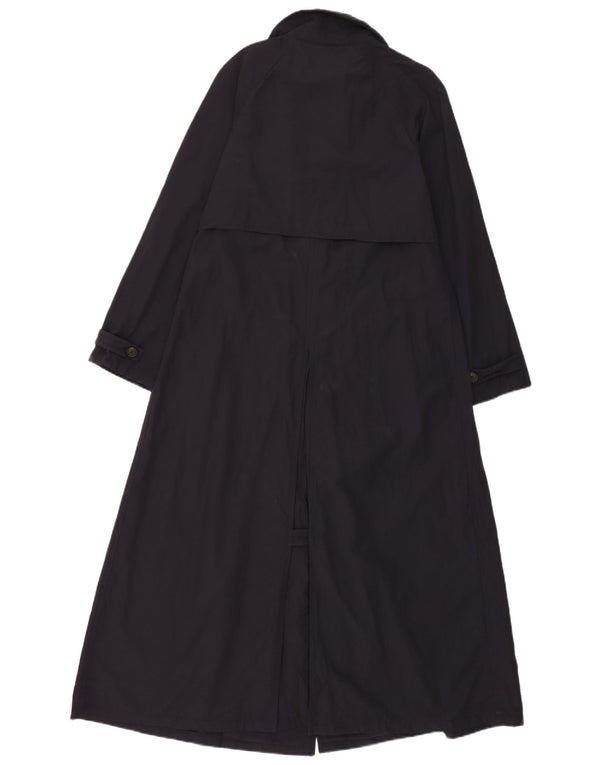 Hugo Boss Gabardina de doble botonadura para mujer EU 42 Grande Azul marino