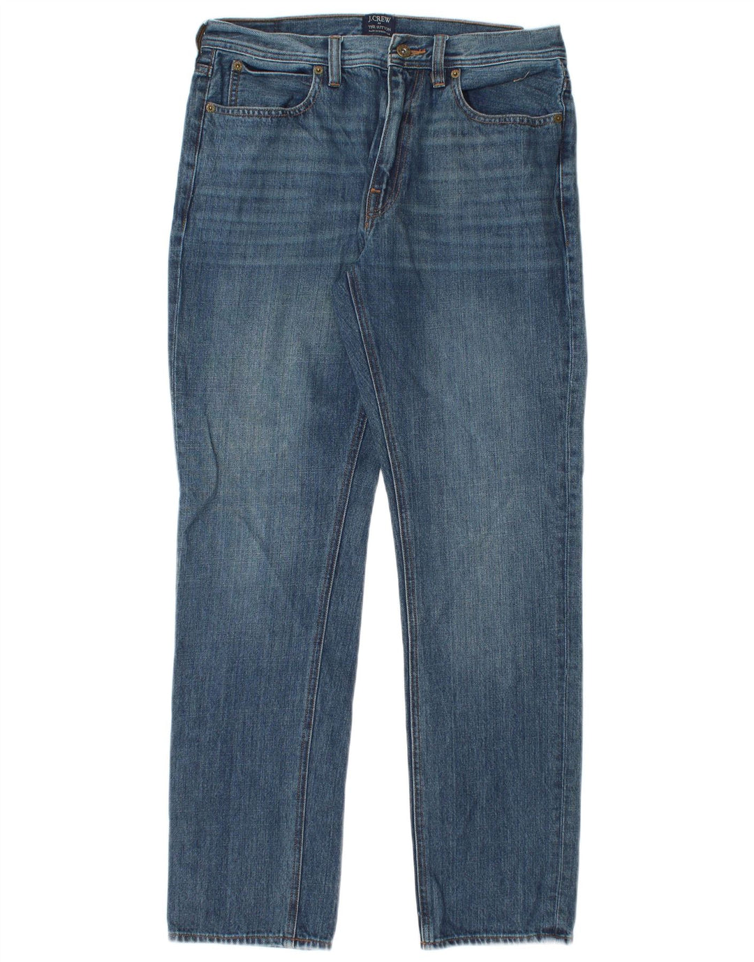 J. CREW Vaqueros rectos The Sutton para hombre W30 L30 Algodón azul