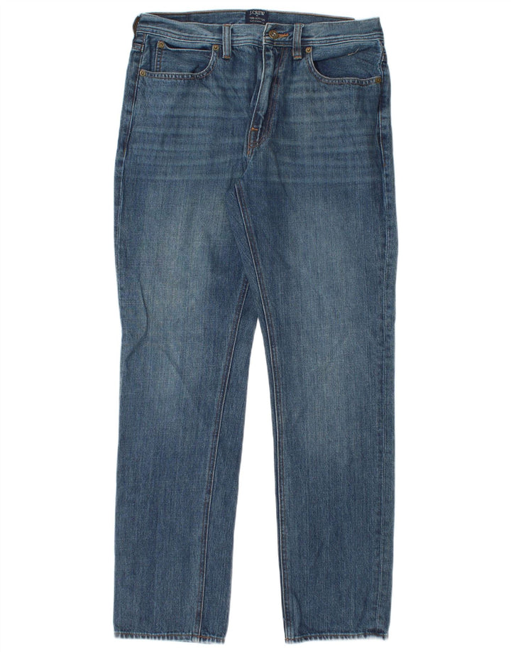 J. CREW Vaqueros rectos The Sutton para hombre W30 L30 Algodón azul