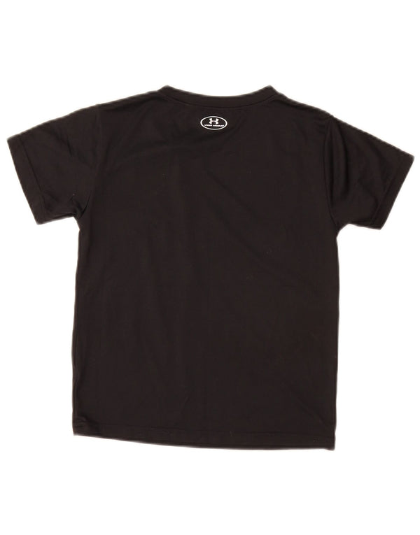 UNDER ARMOUR Camiseta gráfica Heat Gear para niños 6-7 años Negro