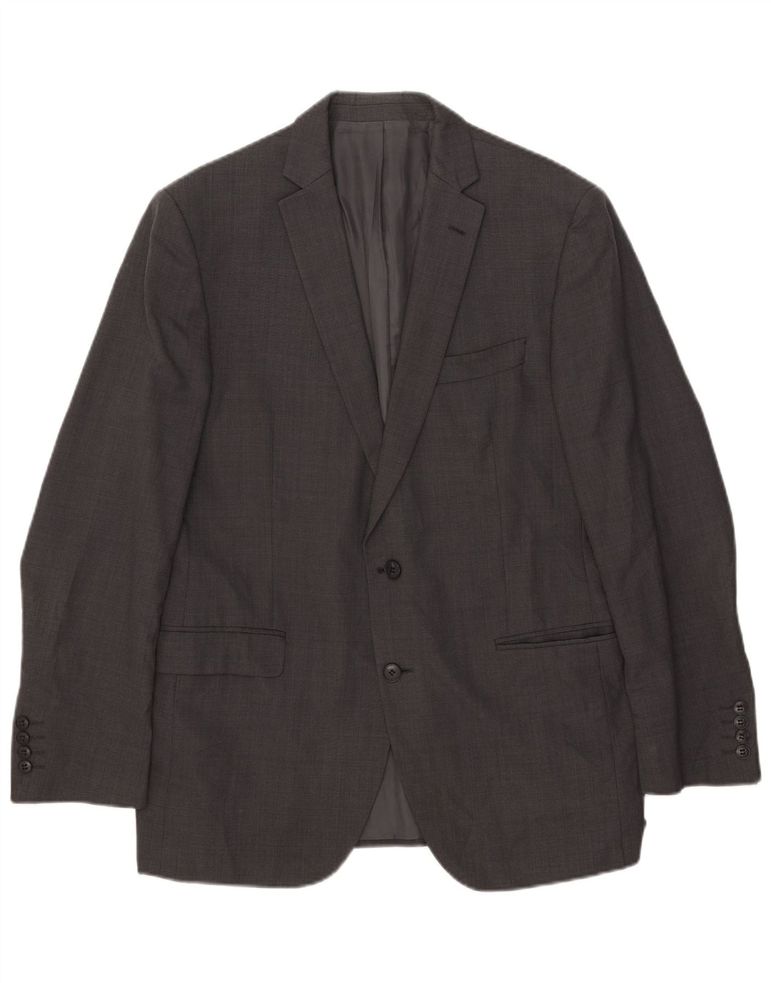 Marks & Spencer Chaqueta tipo blazer con 2 botones para hombre, talla 42, lana gris grande