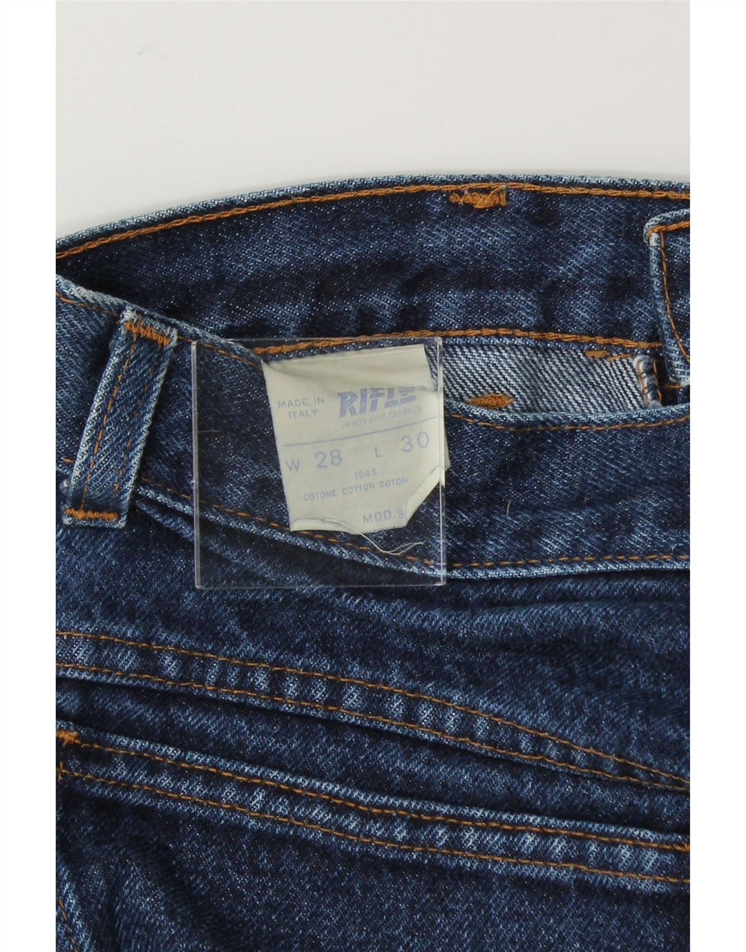 RIFLE Womens Tapered Jeans W28 L30 Blue Cotton Vintage Rifle and Second-Hand Rifle from Messina Hembry 