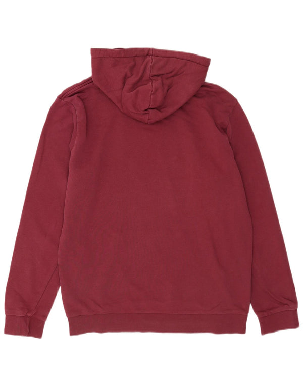 Adidas Hombre Graphic Sudadera con capucha Jumper Medium Borgoña Algodón