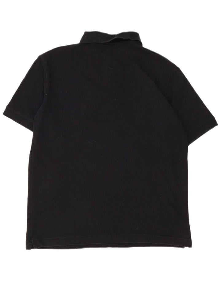 Kappa Polo Hombre Grande Algodón Negro