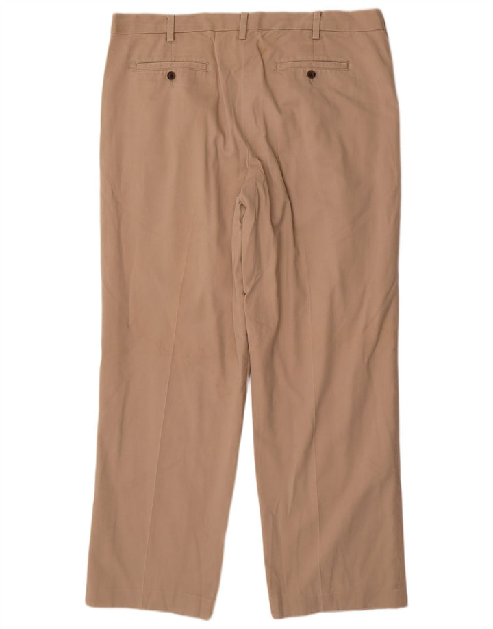 Eddie Bauer Pantalón chino recto para hombre W40 L32 Algodón beige