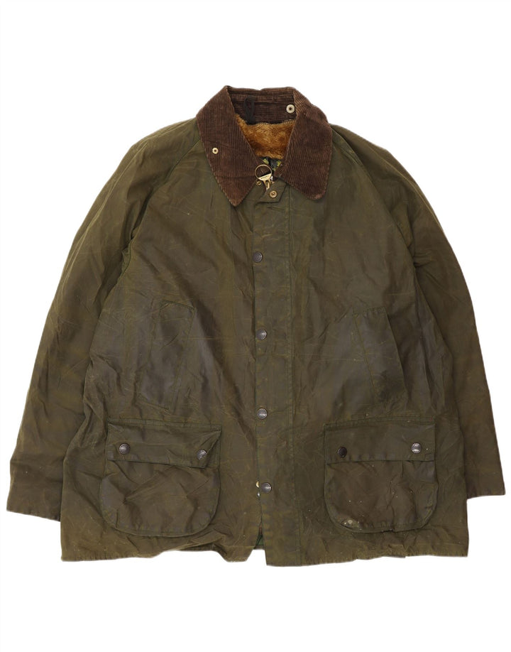 Barbour Chaqueta de algodón encerado para hombre UK 46 3XL Algodón caqui