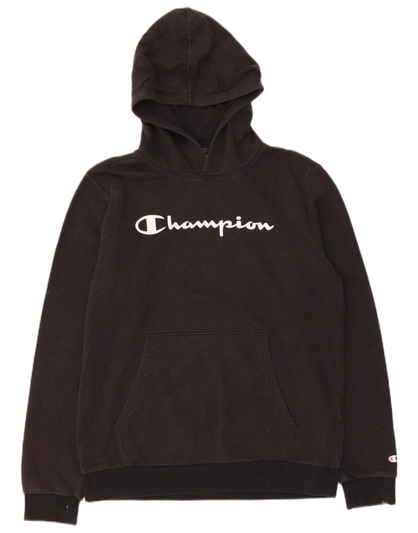 Champion Sudadera con capucha gráfica para niños 15-16 años 2XL Algodón negro