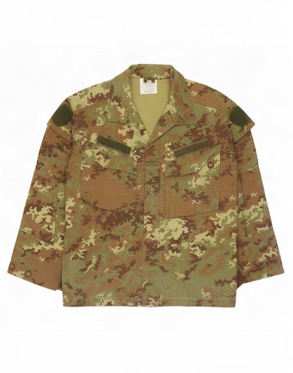 Chaqueta militar vintage para hombre IT 50 camuflaje caqui grande