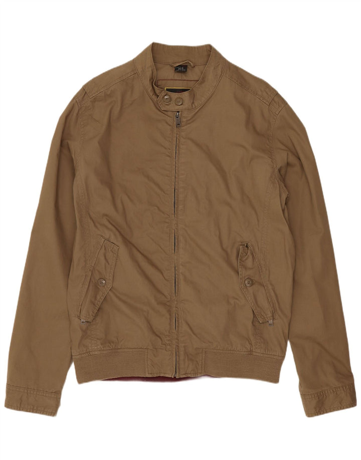 Zara Hombre Cazadora Bomber ES 42 XL Algodón Beige
