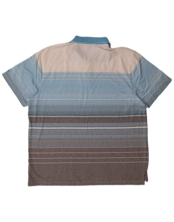 Izod Polo de golf para hombre 2XL Algodón a rayas multicolor