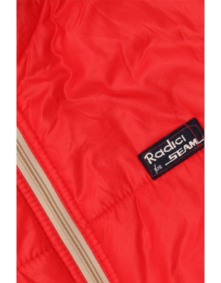 RADICI Chaqueta acolchada con capucha para hombre IT 48 Medium Rojo Poliamida