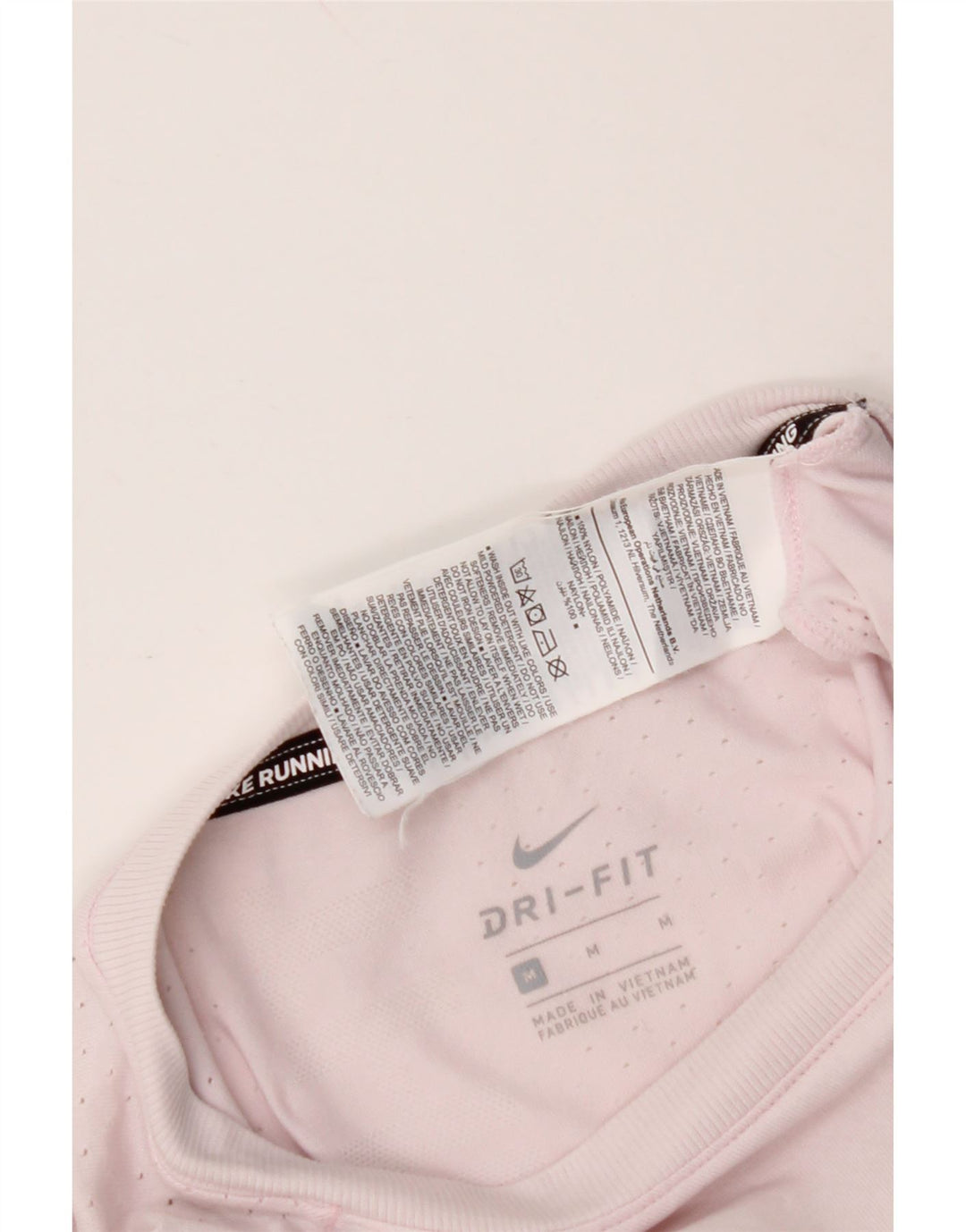 NIKE Camiseta Dri Fit para Mujer UK 12 Medium Pink Nylon
