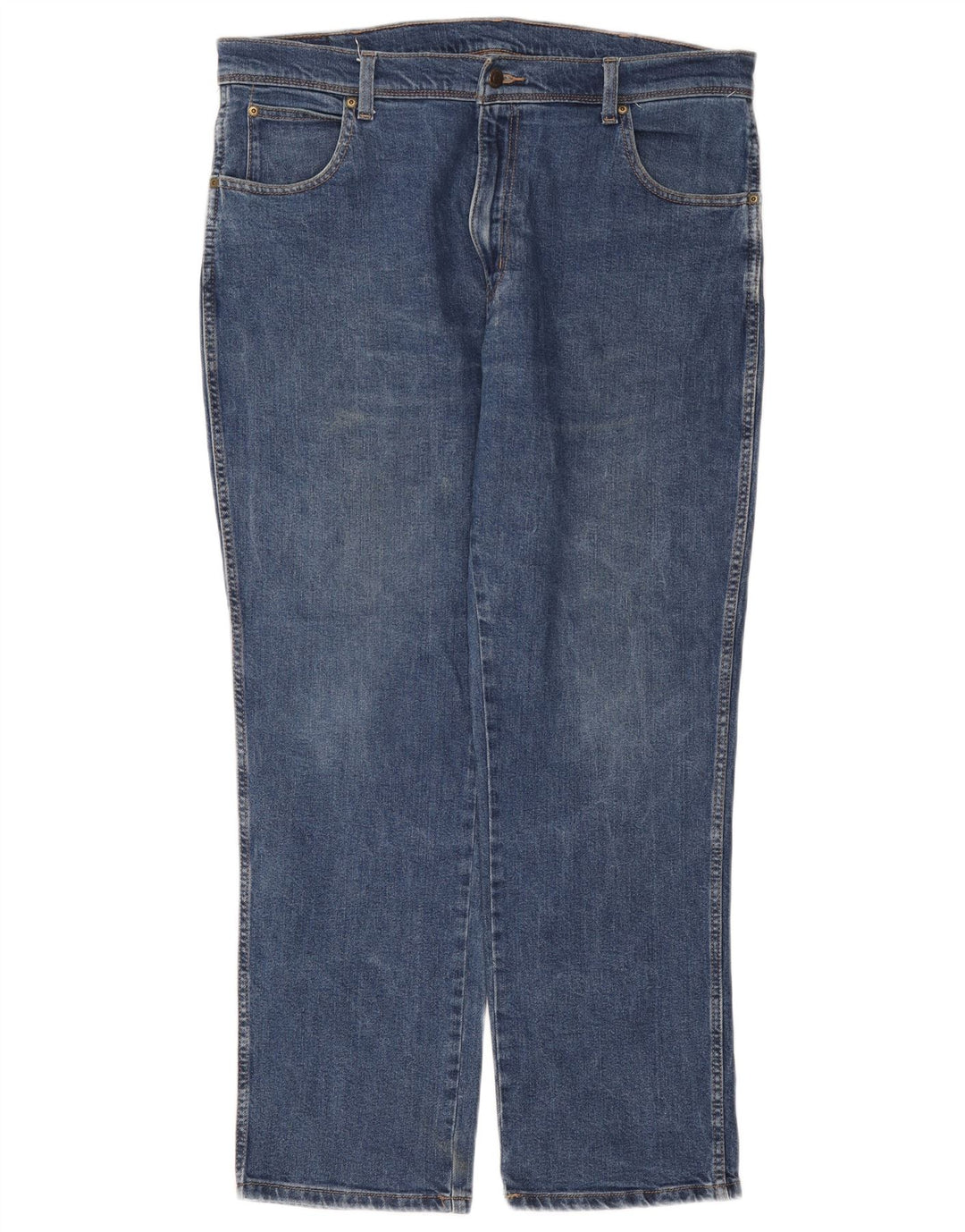 WRANGLER Vaqueros rectos de corte regular para hombre W38 L30 Algodón azul