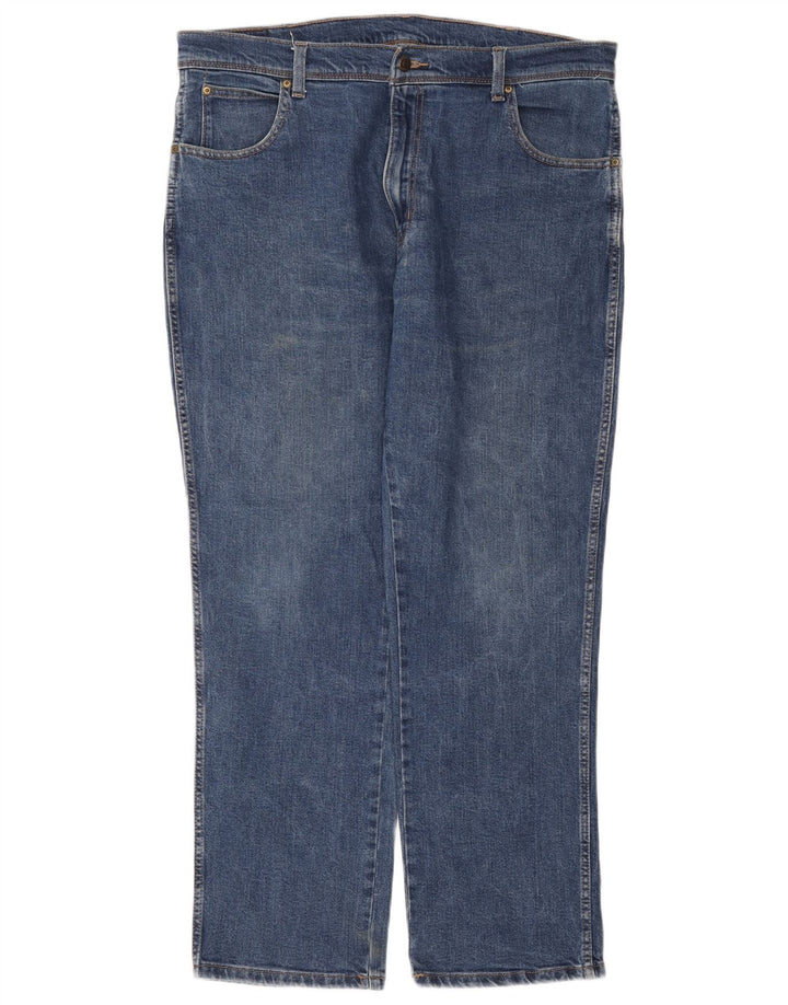WRANGLER Vaqueros rectos de corte regular para hombre W38 L30 Algodón azul