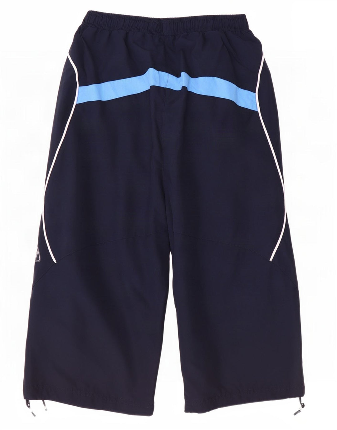 Reebok Mens Capri Chándal Pantalones Pequeños Azul Marino Poliéster