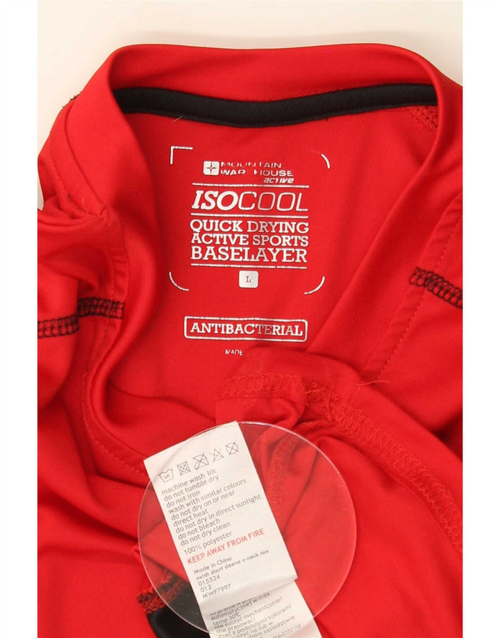 Mountain Warehouse Camiseta IsoCool para hombre, talla grande, color rojo, poliéster