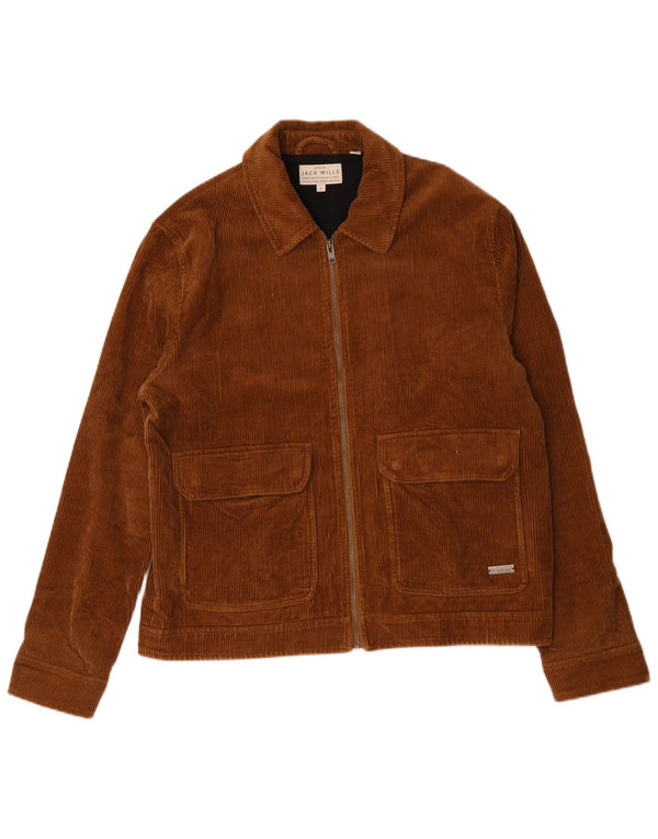Jack Wills Chaqueta bomber de pana para hombre UK 40 Large Brown