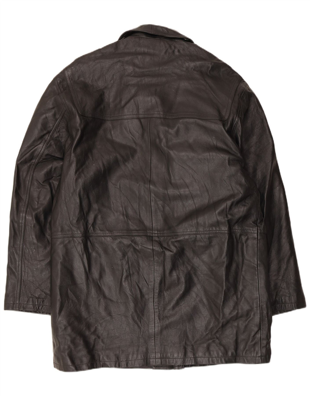 Conbipel Abrigo de cuero para hombre IT 52 Cuero negro grande