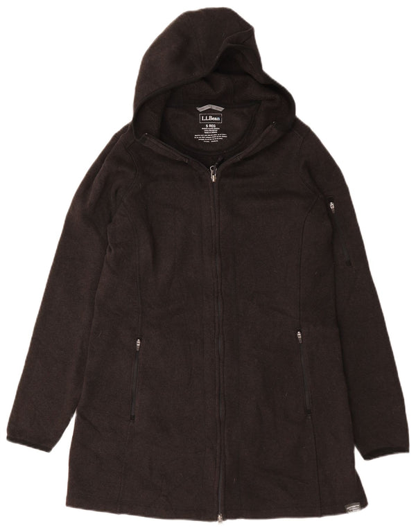 L.L.Bean Abrigo con capucha para mujer UK 10 Pequeño Poliéster gris